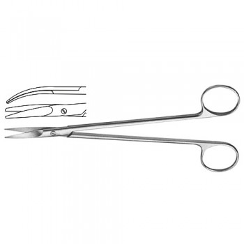 Toennis Dissecting Scissor Curved - Delicate Stainless Steel, 18 cm - 7"